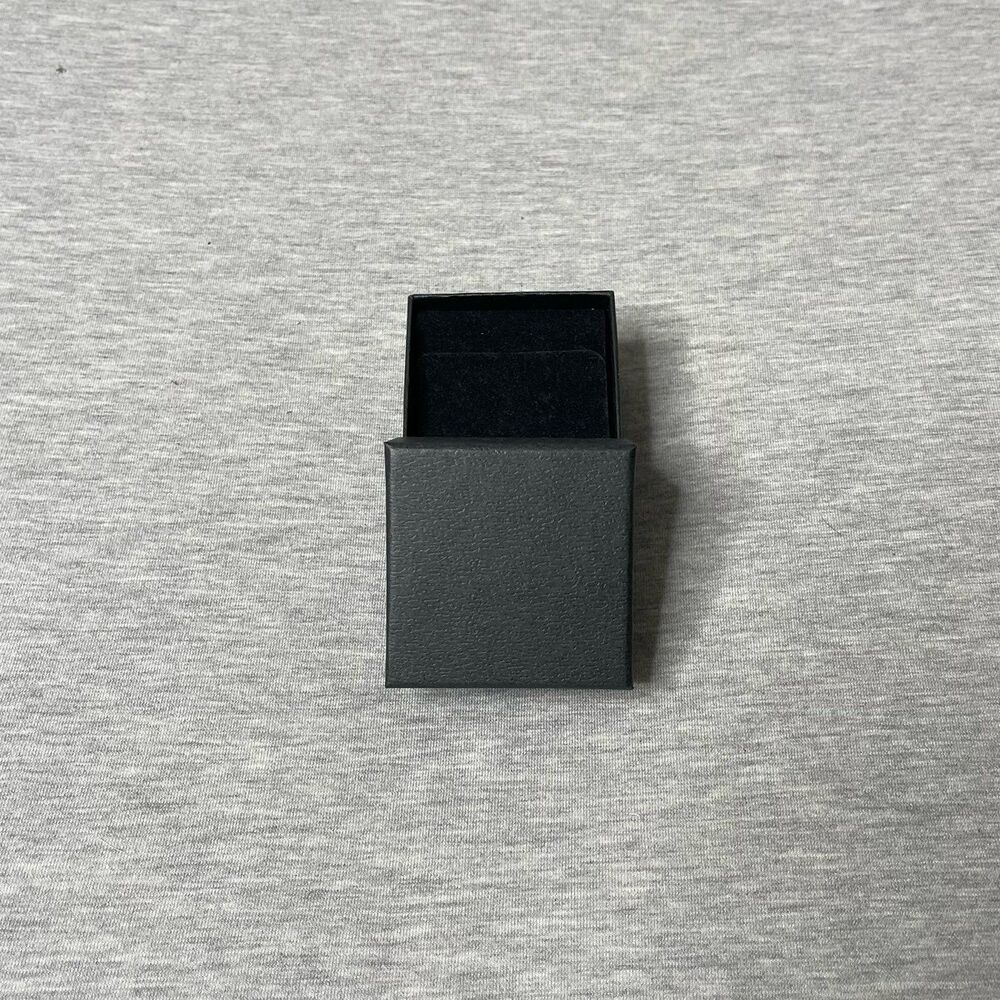 Macy’s 3” x 2.5” Solid Black Jewelry Gift Box